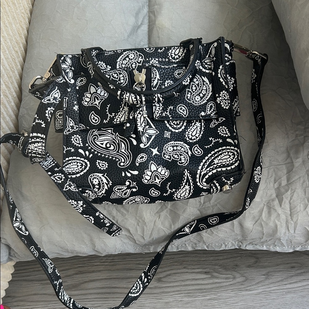 Black and White Paisley Women's Bag by Brian Blackwood